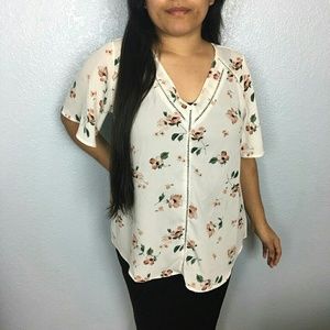 Sienna Sky | White Floral Blouse